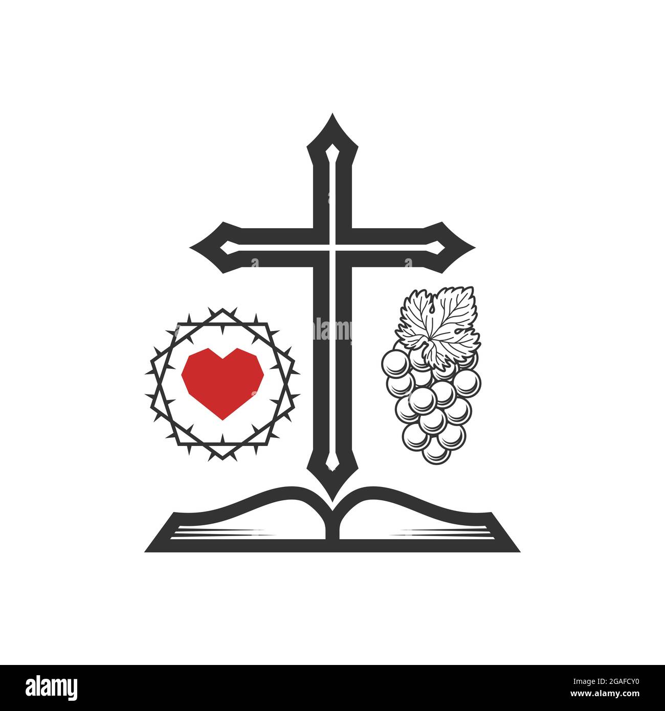 La corona di spine, pasqua simbolo religioso del cristianesimo disegnati a  mano illustrazione vettoriale schizzo Immagine e Vettoriale - Alamy