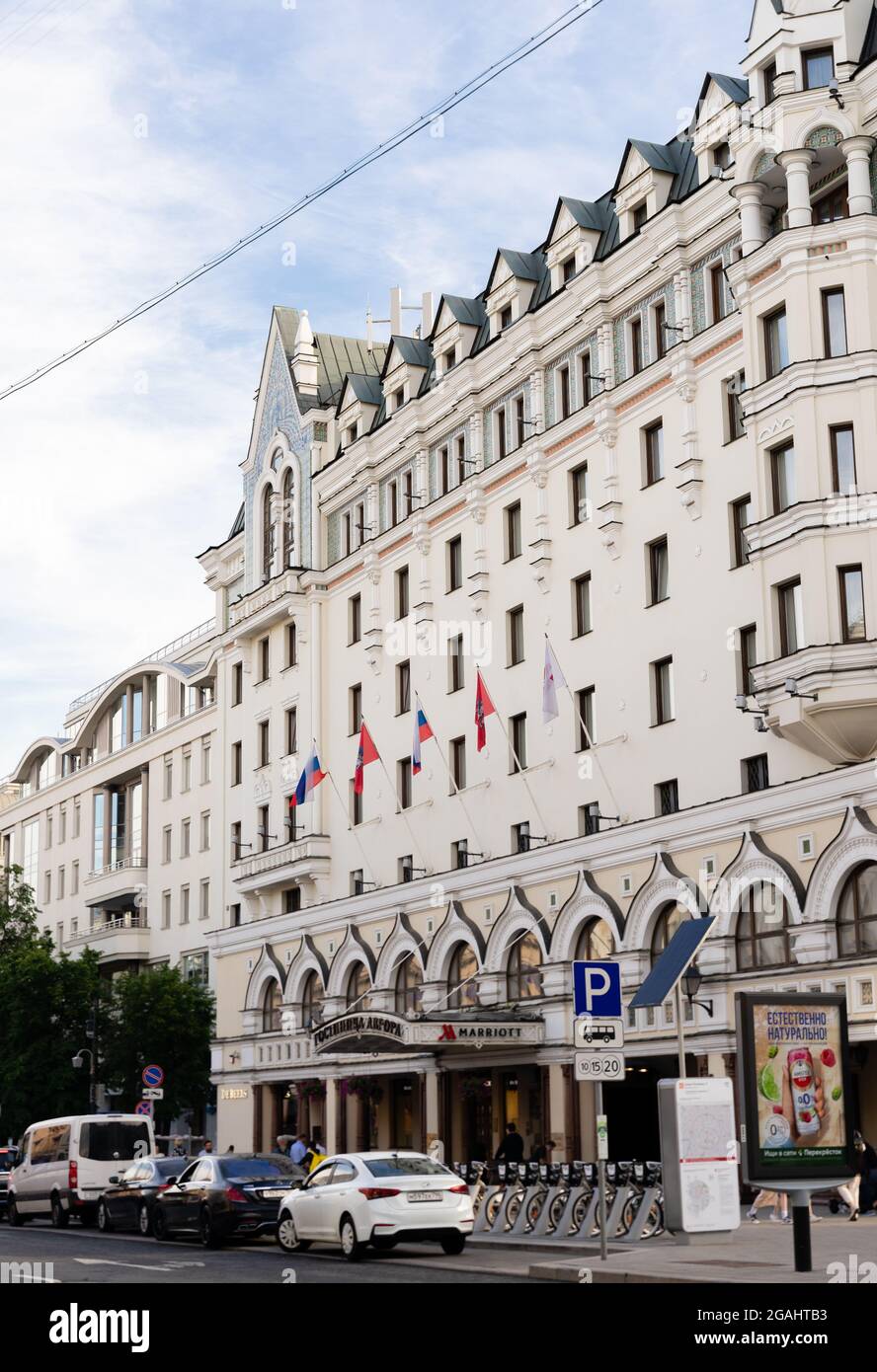 Moscow Marriott Royal Aurora Hotel, Petrovka str 11, Mosca, Russia Foto Stock