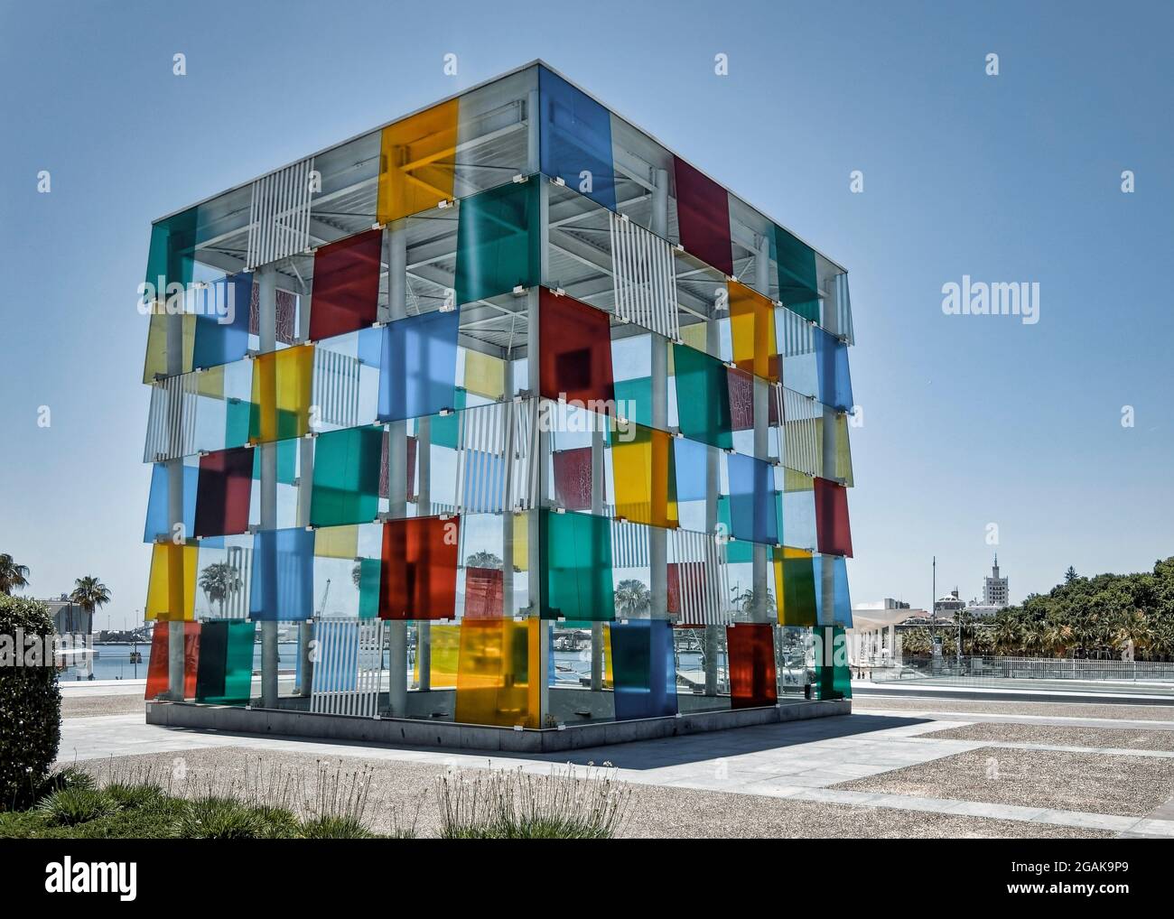 Centro Pompidou Centro Pompidou Malaga (Malaga), Malaga, Costa del Sol, Andalusia, Spagna Foto Stock