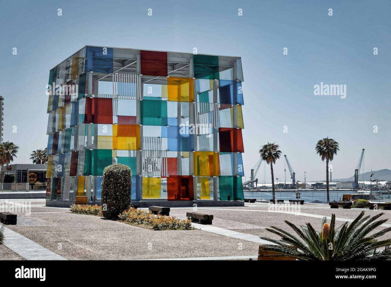 Centro Pompidou Centro Pompidou Malaga (Malaga), Malaga, Costa del Sol, Andalusia, Spagna Foto Stock