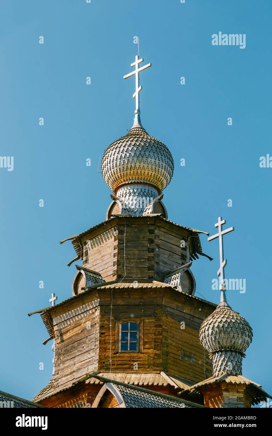 Chiesa di Trasfigurazione nella città vecchia russa di Suzdal, Russia. Preobrazhenskaya chiesa Foto Stock