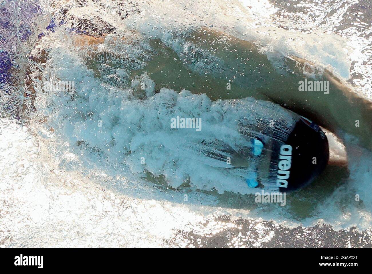Tokyo 2020 Olimpiadi - Nuoto - uomini 4 x 100m Medley Relay - finale - Tokyo Aquatics Center - Tokyo, Giappone - 1 agosto 2021. Nicolo Martinenghi in azione REUTERS/Stefan Wermuth Foto Stock