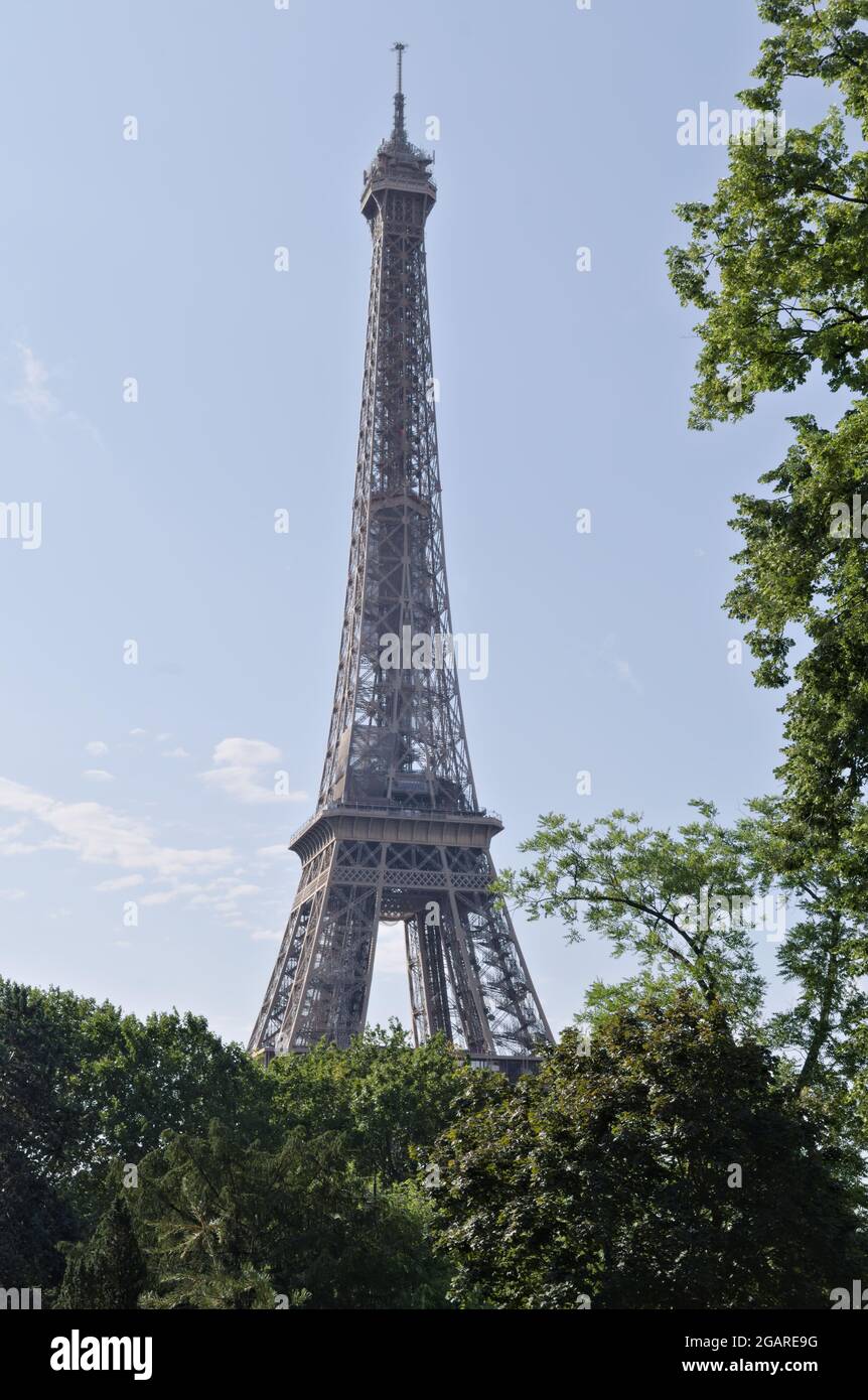 Eiffle Tower a Parigi, Francia Foto Stock