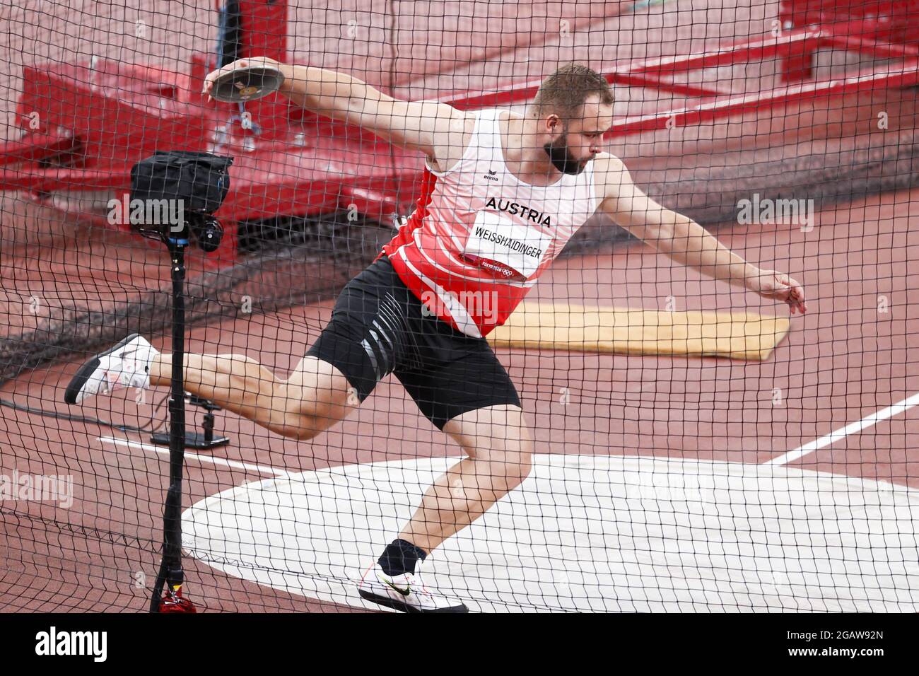 Lukas WEISSHAIDINGER (AUT) Medaglia di bronzo durante i Giochi Olimpici di Tokyo 2020, Atletica Men's Discus Throw Final il 31 luglio 2021 allo Stadio Olimpico di Tokyo, Giappone - Foto Kishimoto / DPPI Foto Stock