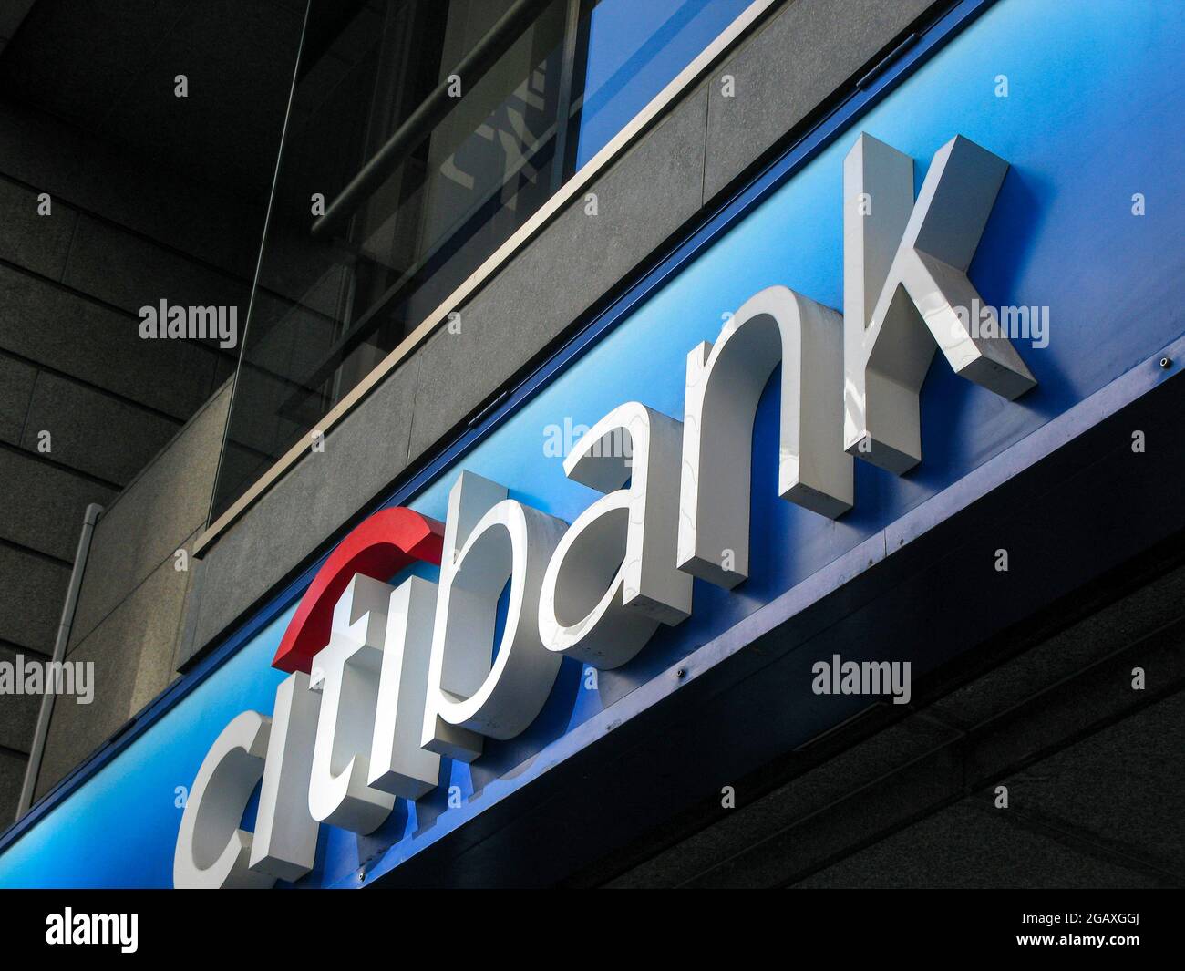 Firma e logo citibank, Tokyo, Giappone Foto Stock