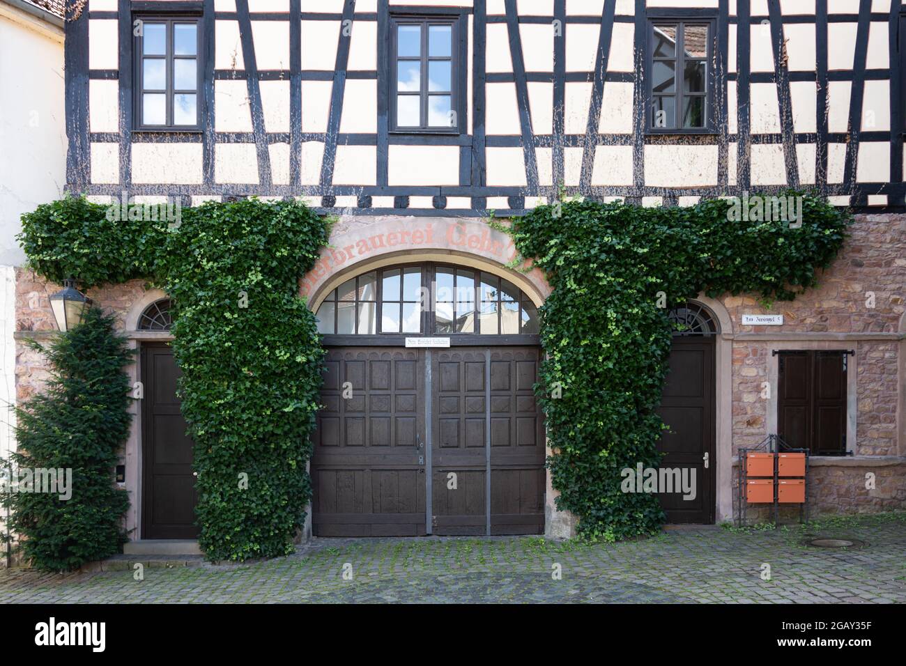 L'ex fabbrica di birra Tesch a Bad Kreuznach, Renania-Palatinato, Germania. Foto Stock