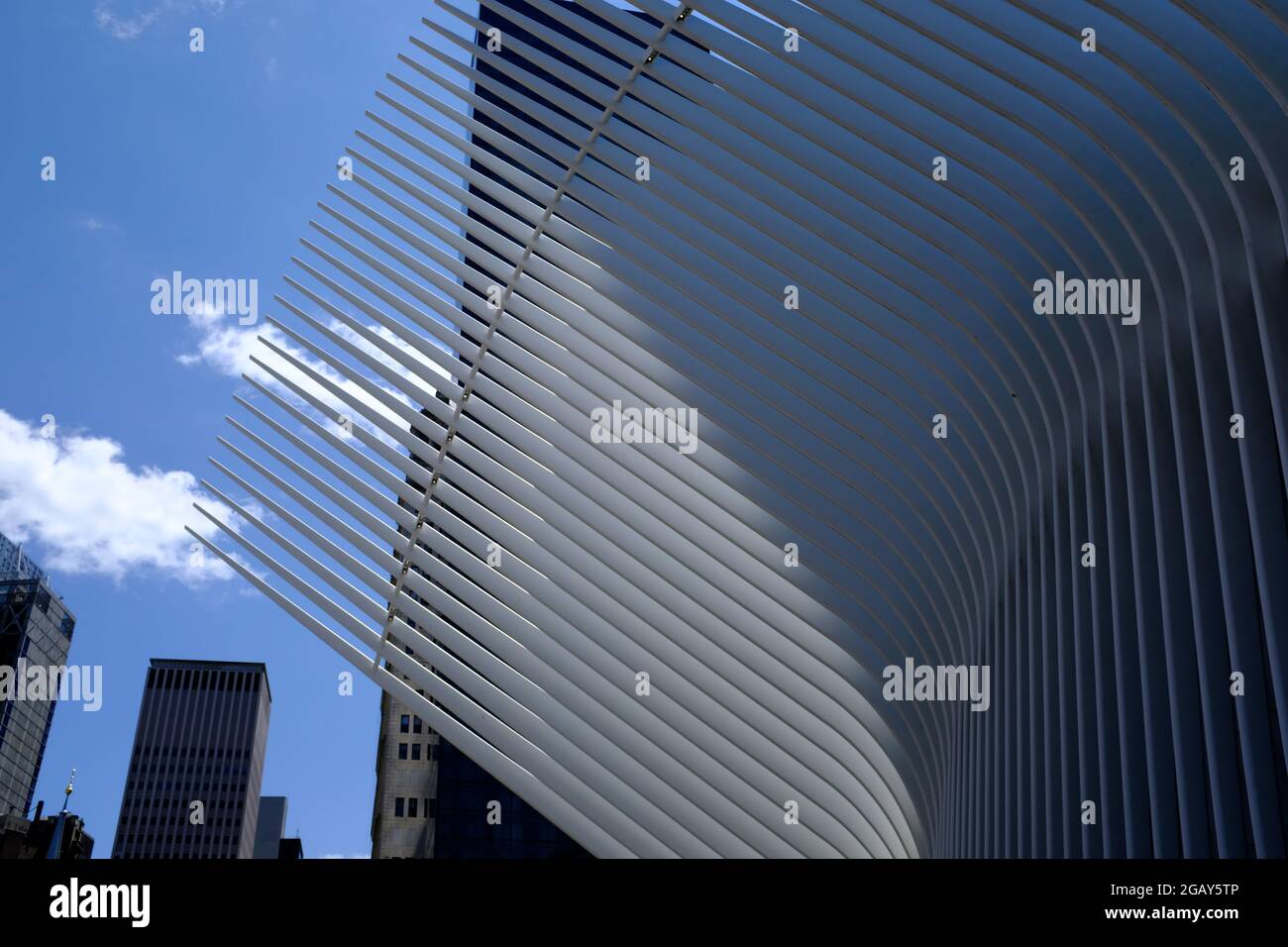 The Wings on the Oculus - il nuovo World Trade Center Transportation Hub, New York City Foto Stock