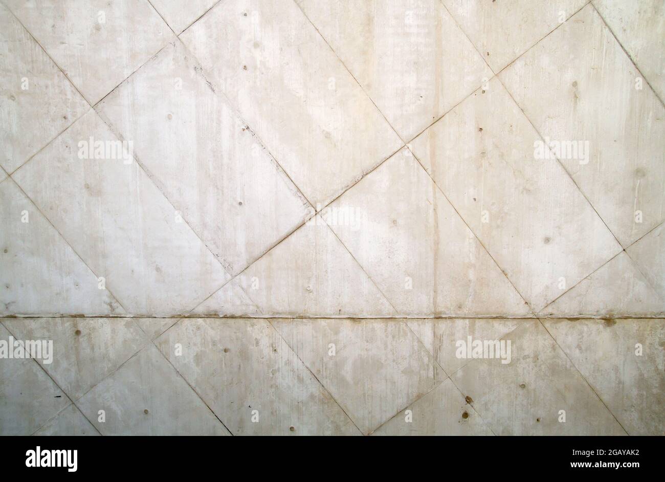 Decorativo esposto blocchi di cemento bianco texture o sfondo Foto Stock