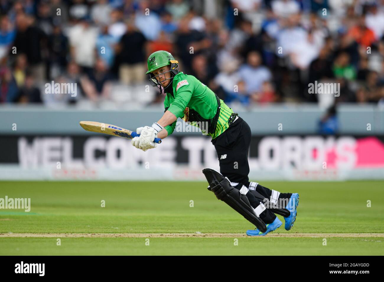 LONDRA, REGNO UNITO. 01 agosto 2021. Alex Davies of Southern Brave durante i cento tra London Spirit vs Southern Brave a Lord's domenica 01 agosto 2021 a LONDRA, INGHILTERRA. Credit: Taka G Wu/Alamy Live News Foto Stock