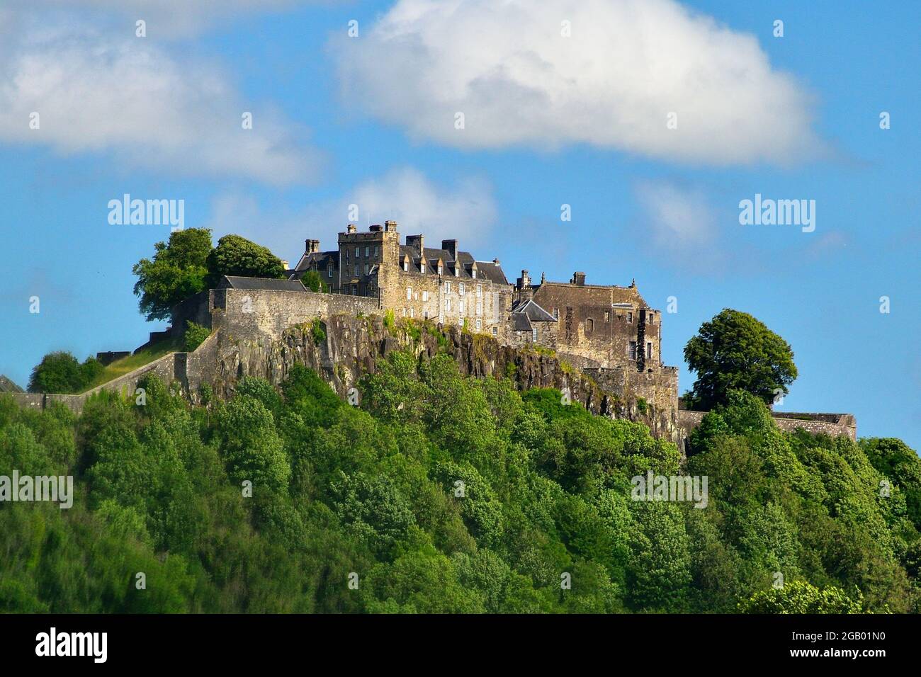 Vista sul Castello di Stirling Foto Stock