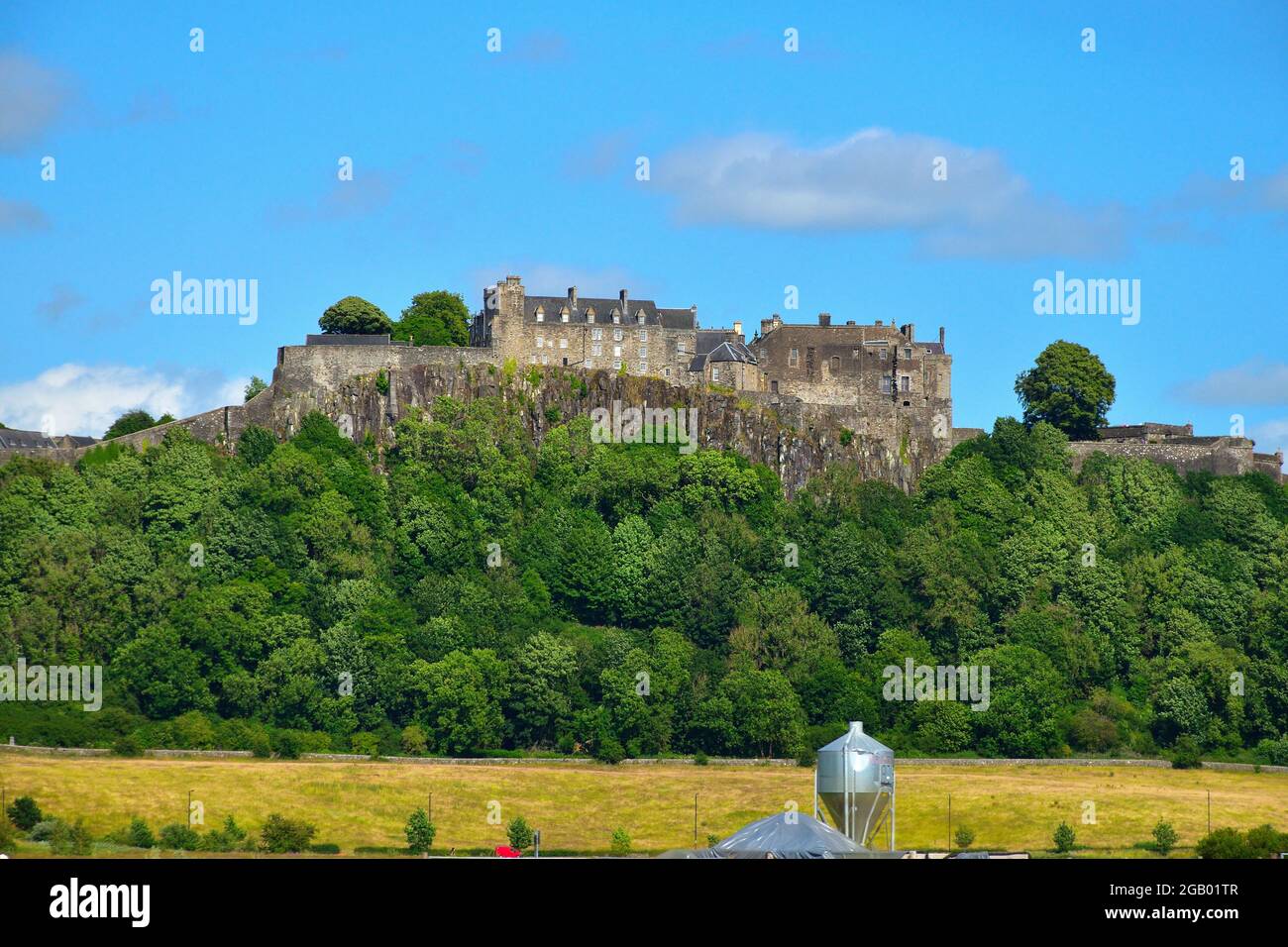 Vista sul Castello di Stirling Foto Stock