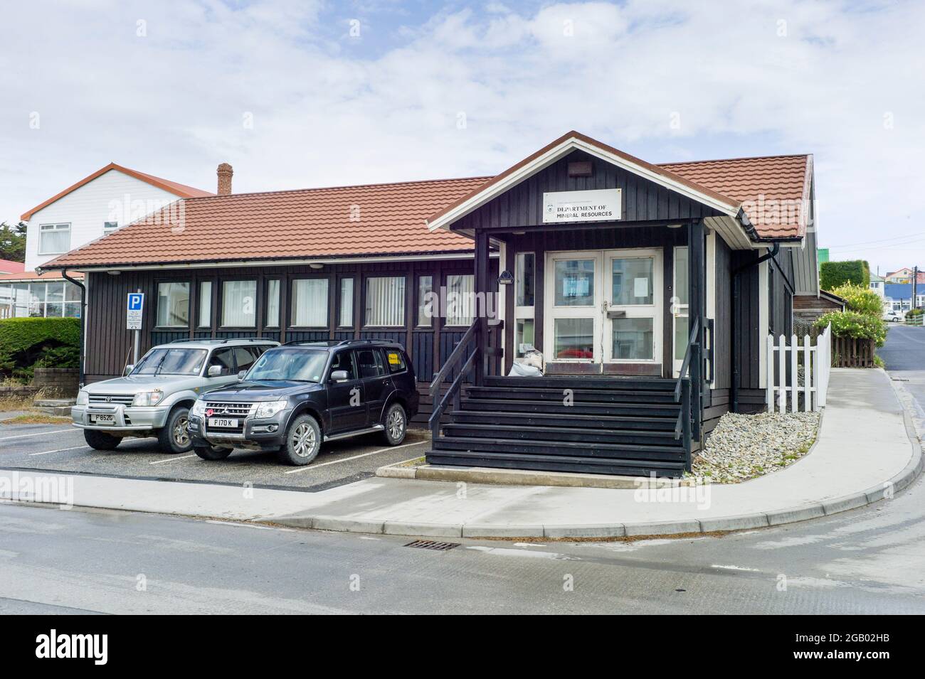 Dipartimento delle risorse minerali, posta stanley, isole falkland Foto Stock