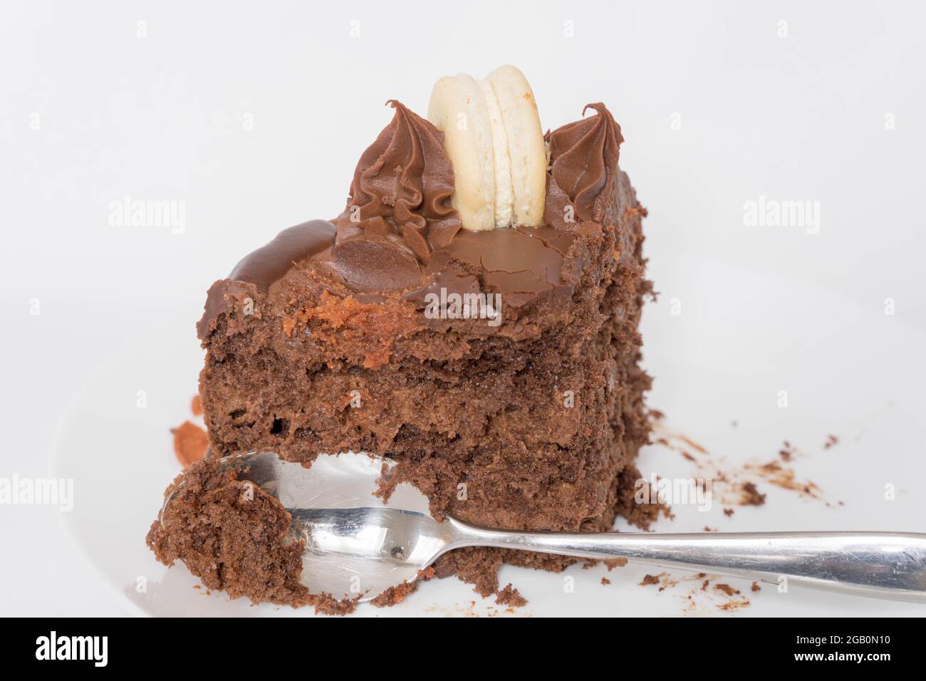 vista interna di tutta la torta di gateau con biscotto Foto Stock