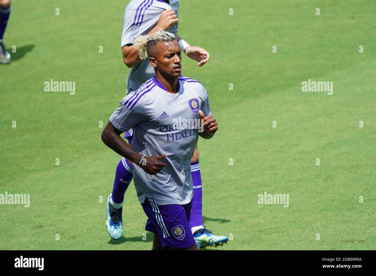 Orlando, Florida, USA, 17 aprile 2021, Atlanta United FC Face Orlando City SC all'Exploria Stadium di Orlando, Florida, USA (Photo Credit: Marty Jean-Louis) Foto Stock