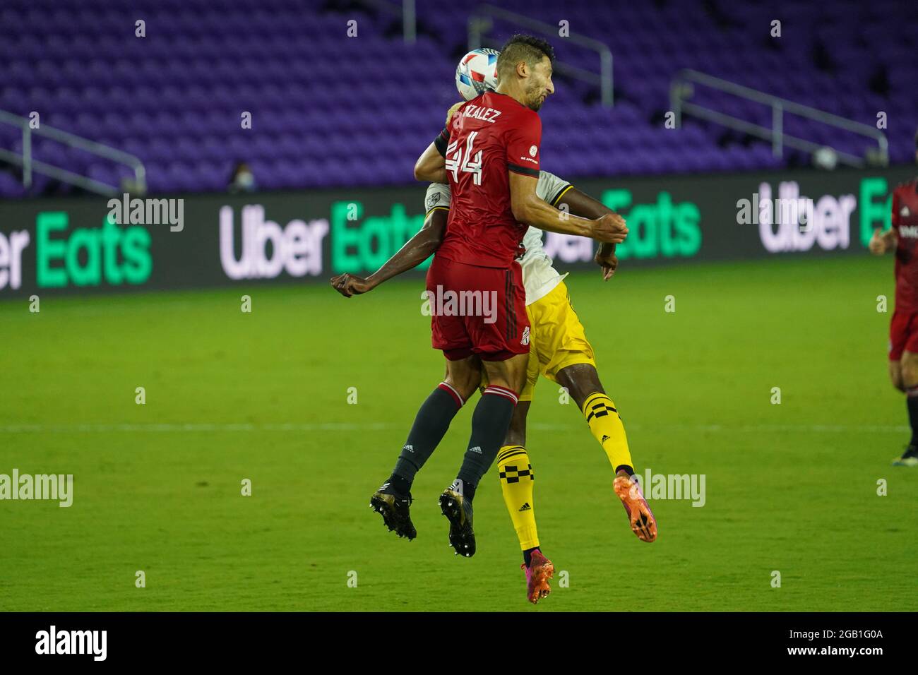 Orlando, Florida, Stati Uniti, 12 maggio 2021, Columbus SC Face Toronto FC all'Exploria Stadium di Orlando, Florida, USA (Photo Credit: Marty Jean-Louis) Foto Stock