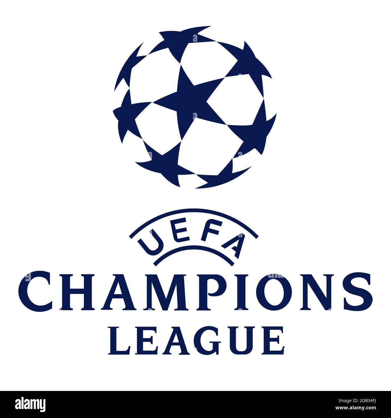 Logo ufficiale della UEFA Champions League. Illustrazione vettoriale Illustrazione Vettoriale