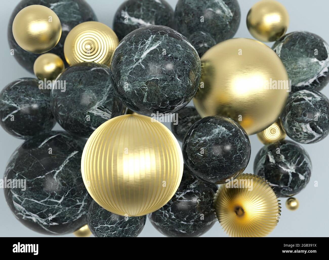 Design minimalista astratto e colorato delle forme della sfera per la carta da parati, lo sfondo del telefono, o il podio del trucco, o più scopi. Sfondo a sfera geometrica Foto Stock