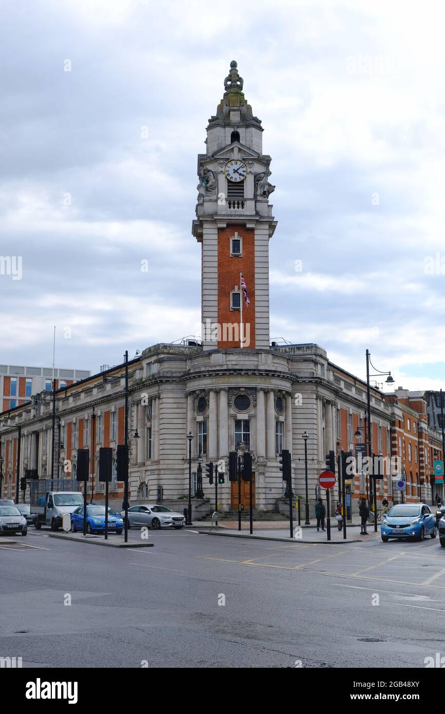 Lambeth Town Hall a Brixton è un edificio classificato di grado II e la sede del Lambeth Council. Foto Stock