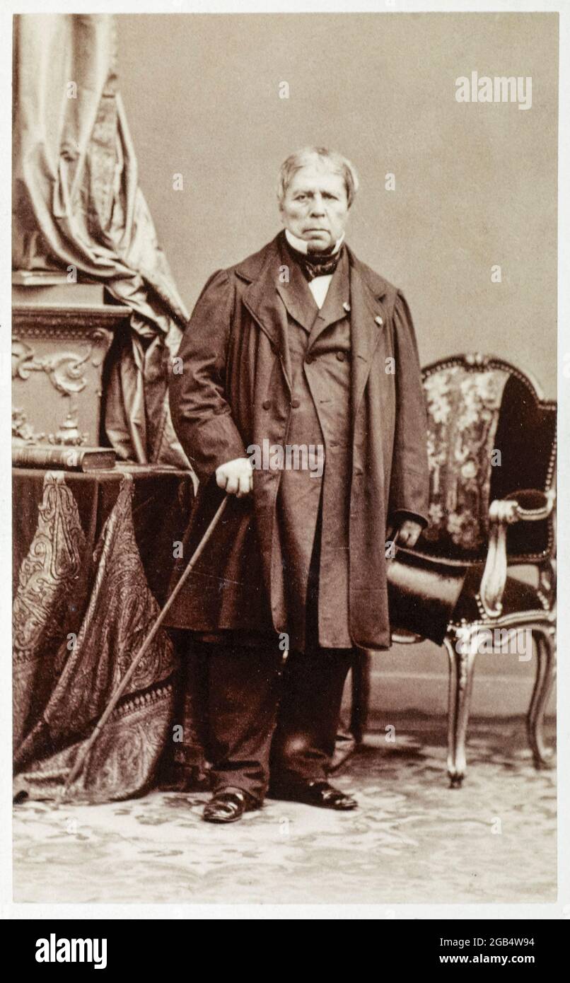 Jean Auguste Dominique Ingres (1780-1867), pittore neoclassico francese, ritratto di Dideri, 1860-1890 Foto Stock