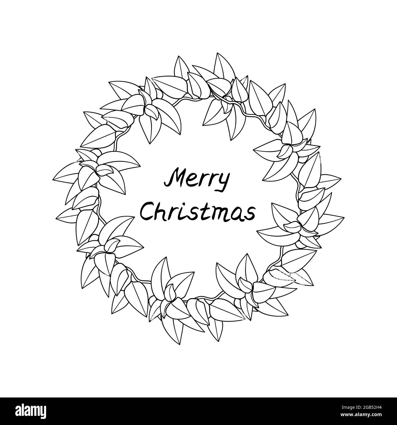 Clipart di stella di Natale in bianco e nero