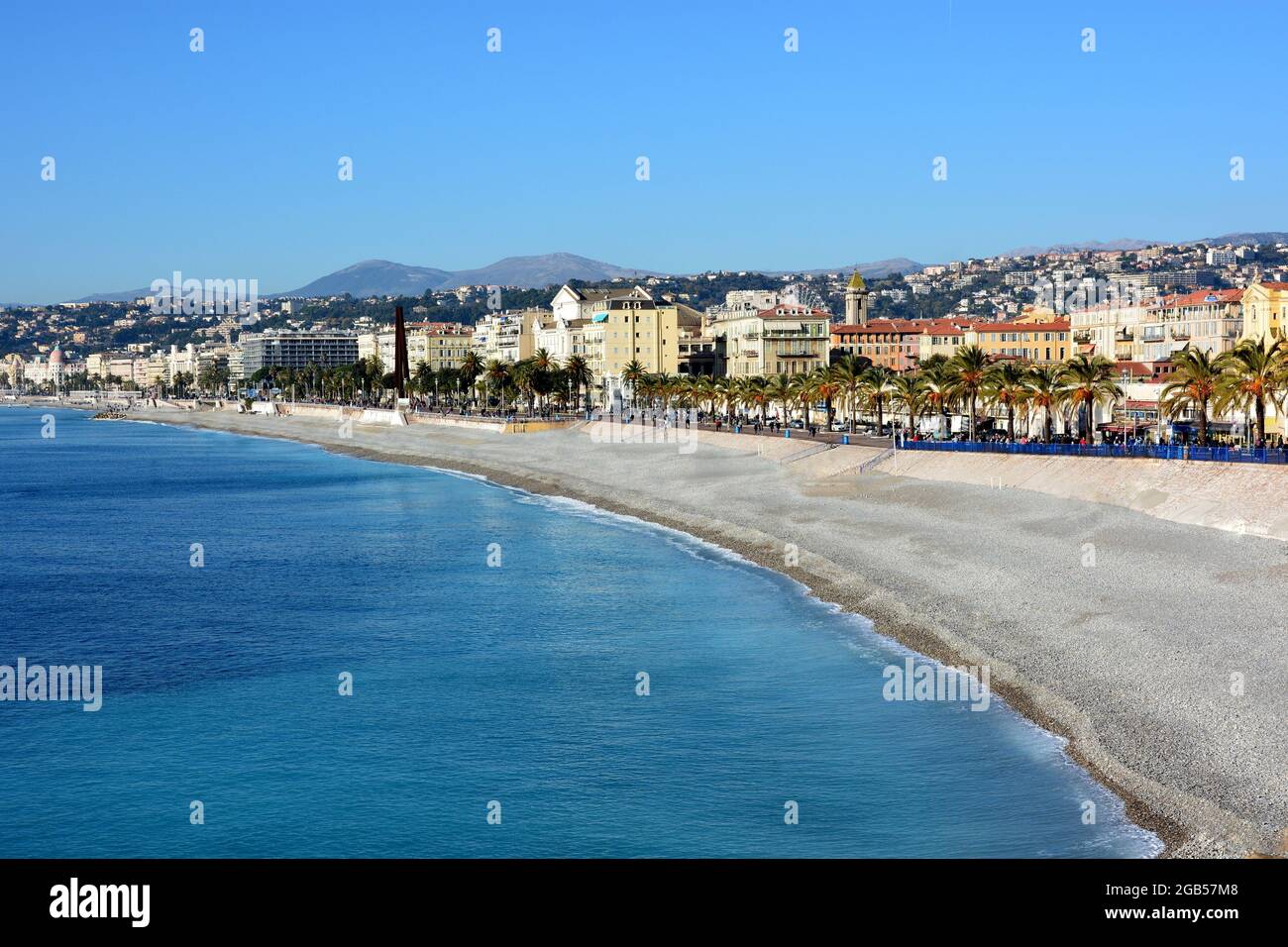 Francia, costa azzurra, la città di Nizza ha ottenuto il 27 luglio 2021 le sue classifiche al patrimonio mondiale dell'UNESCO. Foto Stock