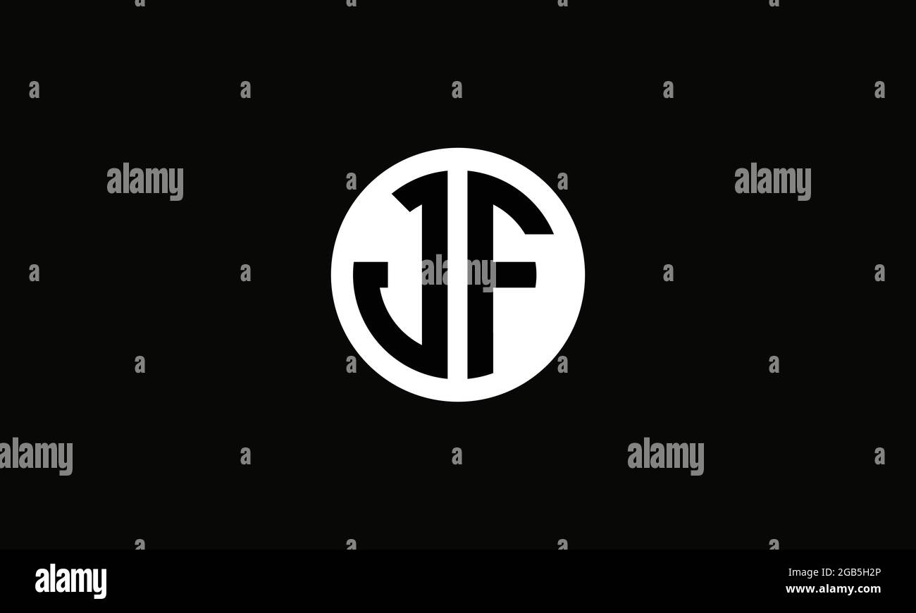 JF e FJ J J o F Abstract Letter Mark Vector Logo Template for Business Illustrazione Vettoriale