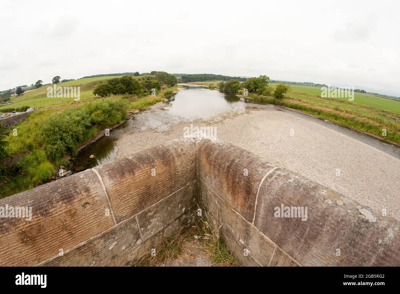 Fiume Lune Gressingham Yorkshire Dales Foto Stock