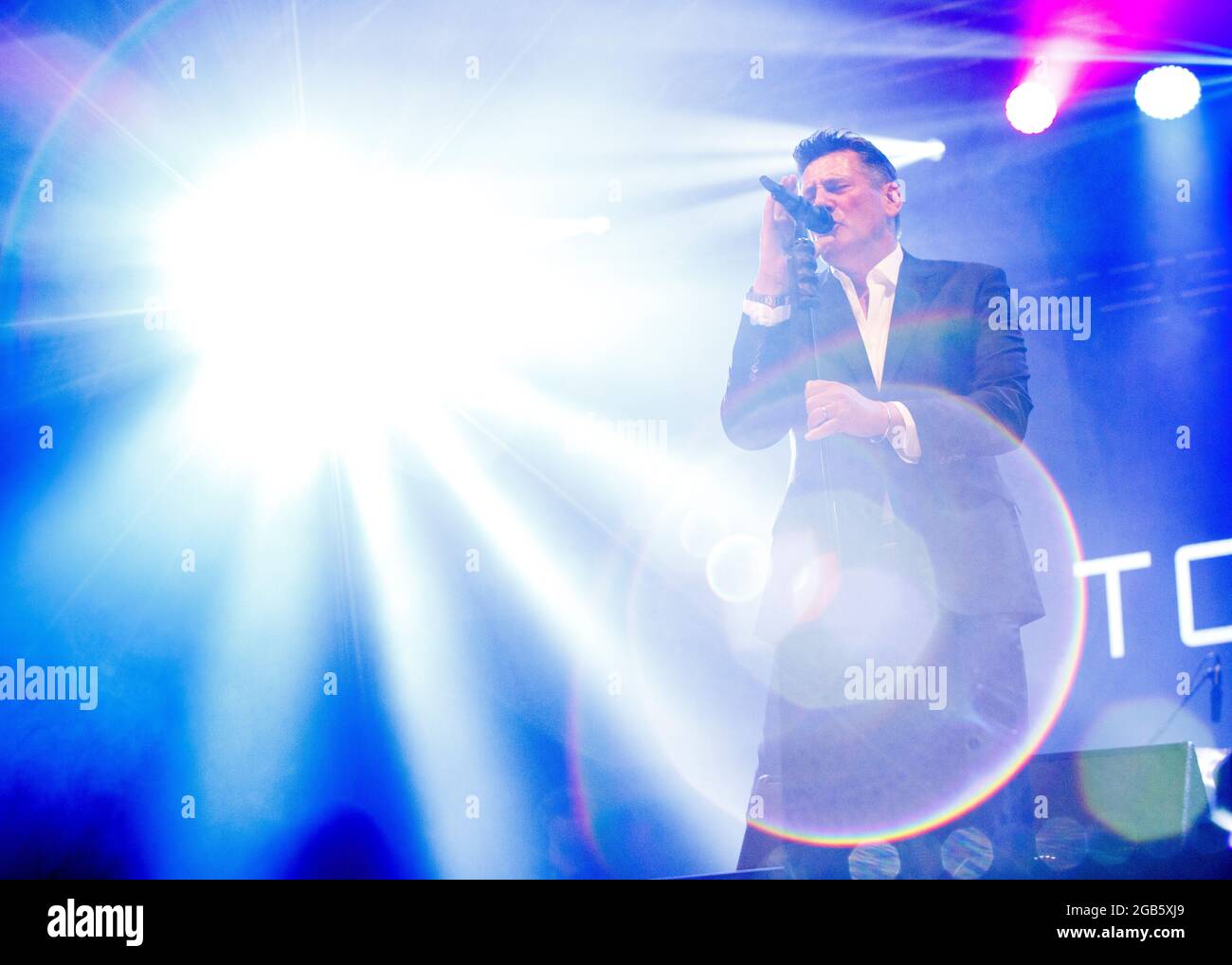 Tony Hadley Spandau Ballet Festival Maldon Essex © Clarissa Debenham / Alamy Foto Stock