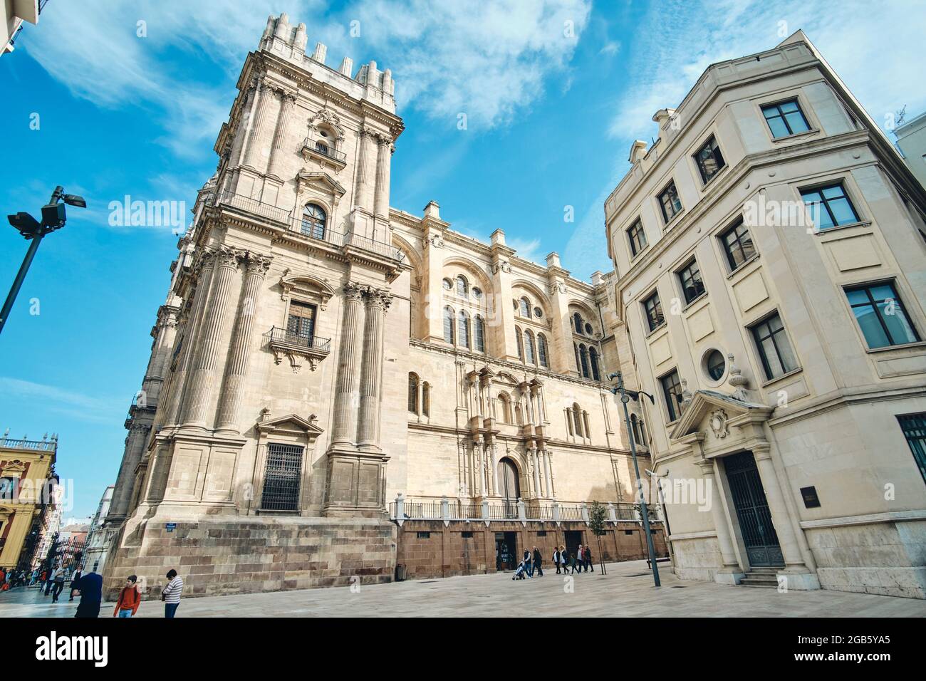 La Cattedrale di Malaga, in Spagna, è stata completata nel 1782. È una delle più grandi cattedrali del paese ed è situata nel centro della città. Si Foto Stock