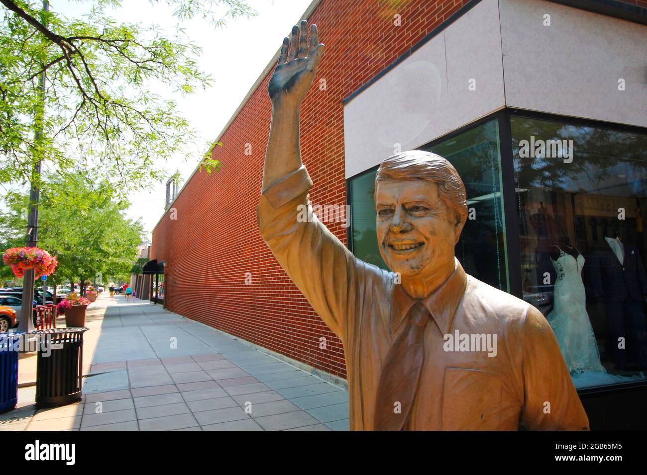 Statua di Jimmy carter, Rapid City, South Dakota Foto Stock