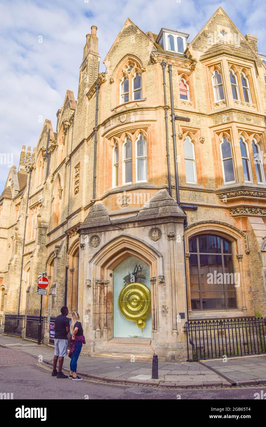 The Corpus Clock, Cambridge, Regno Unito Foto Stock