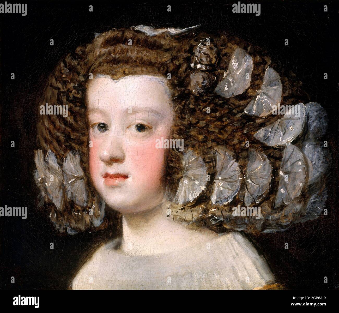 María Teresa (1638–1683), Infanta di Spagna di Diego Velazquez (1599-1660), olio su tela, 1651-54 Foto Stock