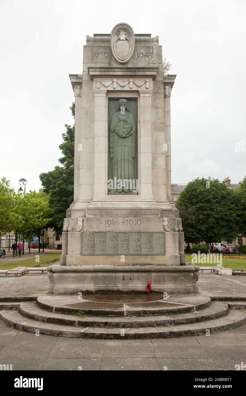 War Memorial Hamilton Square Birkenhead Foto Stock