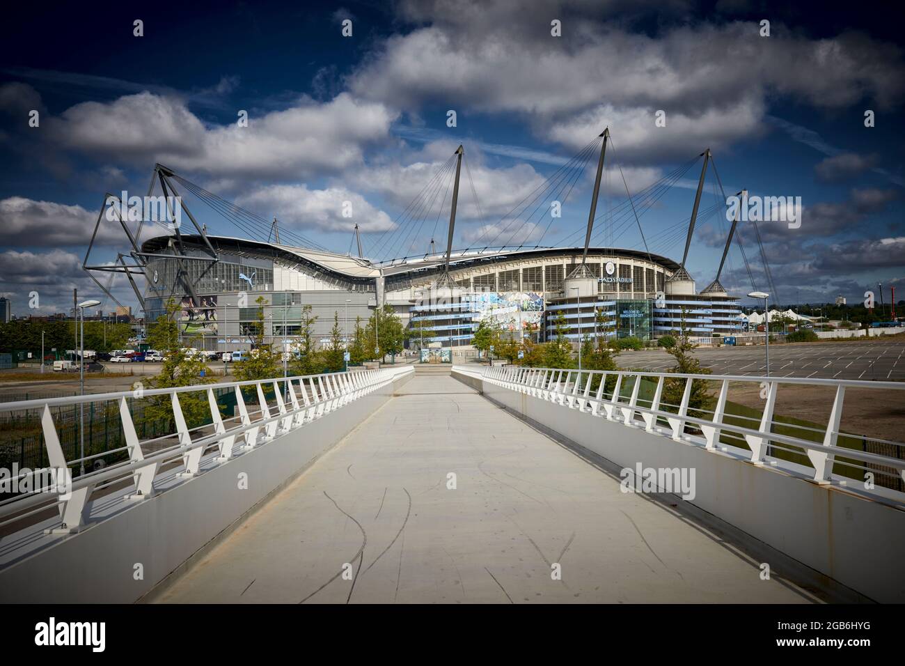 South Stand Etihad Stadium complesso sportivo della città Foto Stock
