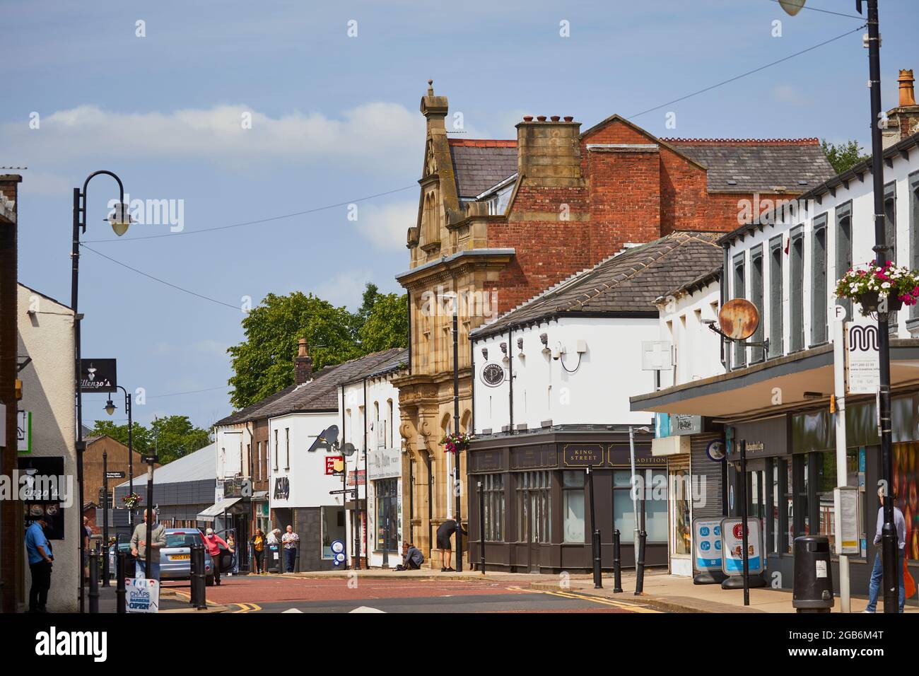 Westhoughton Market Street GTR Manchester Foto Stock