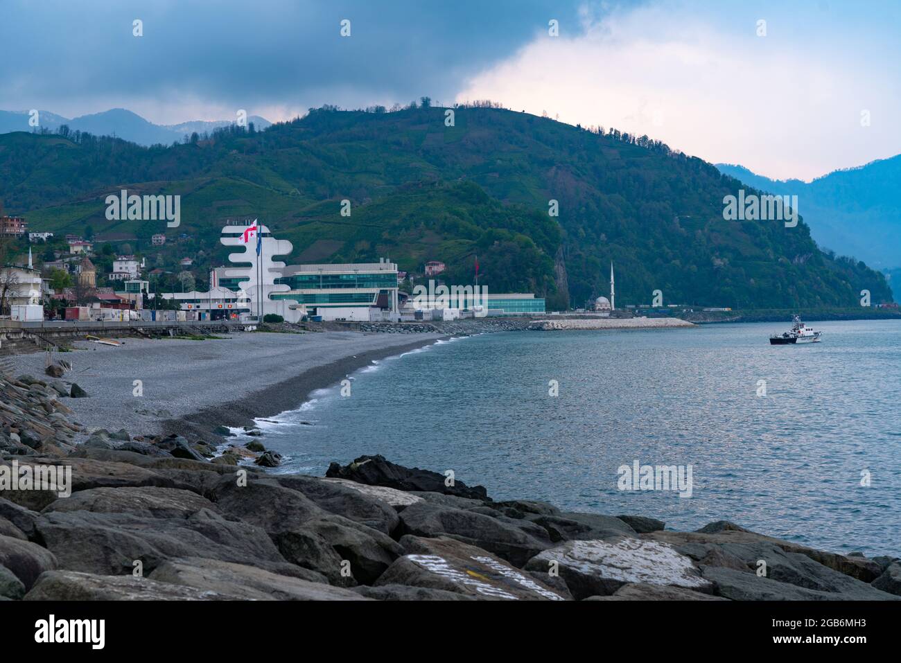 Confine tra Georgia e Turchia Foto Stock