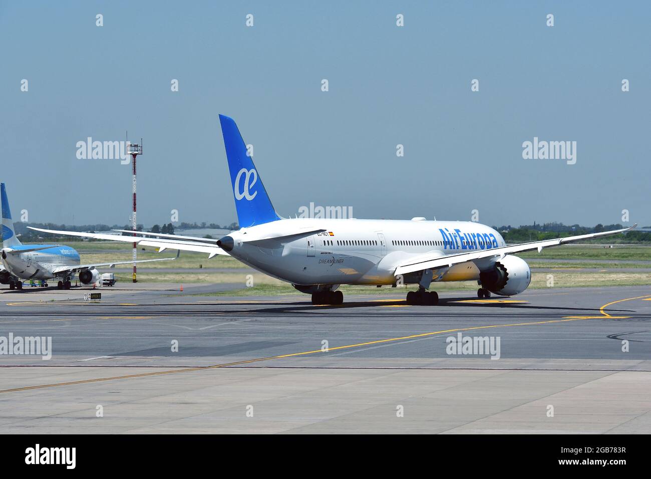 Air Europa Líneas Aéreas, S.A.U., con il marchio Air Europa (è la terza più grande compagnia aerea spagnola), Boeing 787-900 Foto Stock