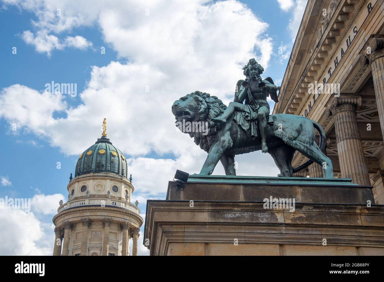 cattedrale di francia a Gendarmenmarkt a Berlino, Germania Foto Stock