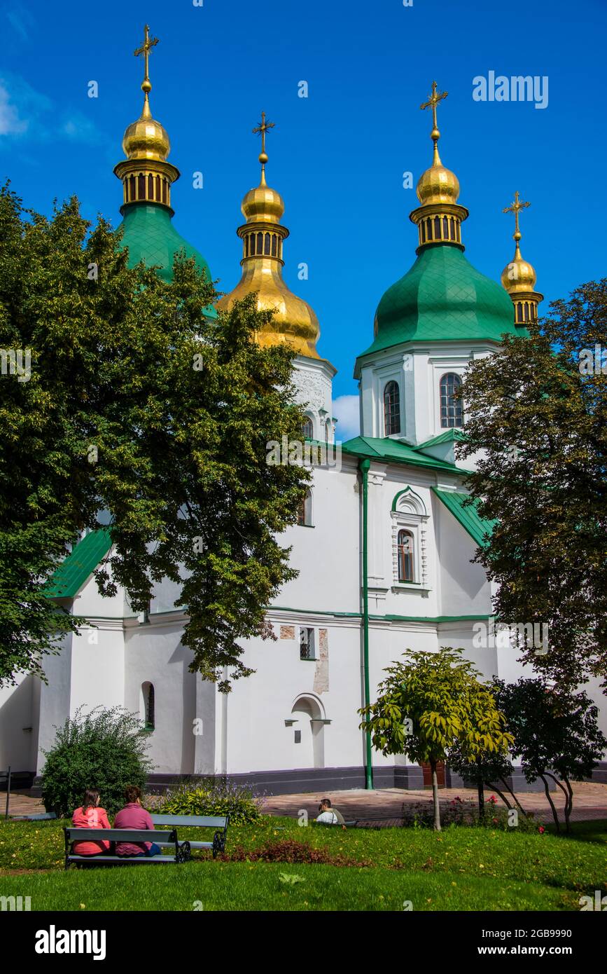 Cattedrale di St. SophiaÂ´s Unesco World Sight, Kiev o Kiev capitale dell'Ucraina Foto Stock