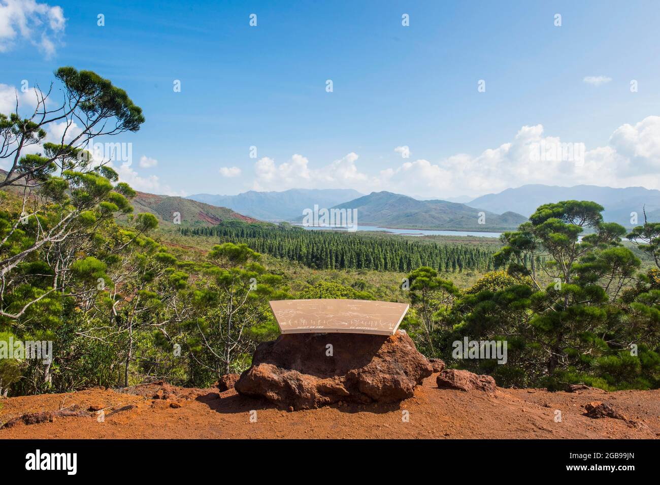 Vista sul Blue River Provincial Park, New Caledonia Foto Stock