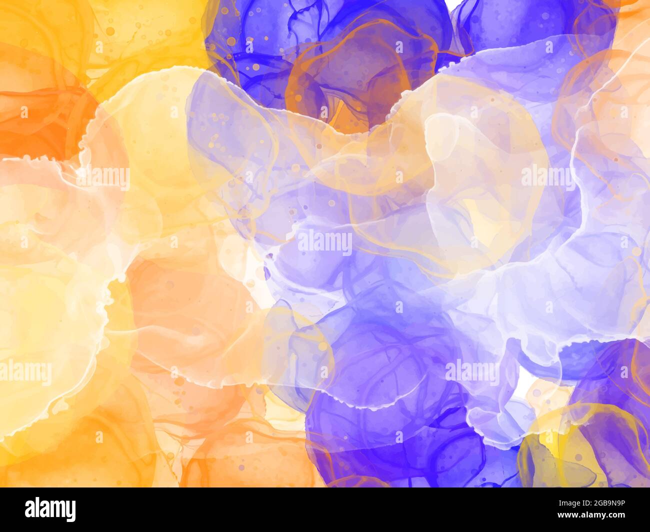 Abstract alcol inchiostro texture marmo stile sfondo. Disegno di illustrazione vettoriale EPS10. Foto Stock