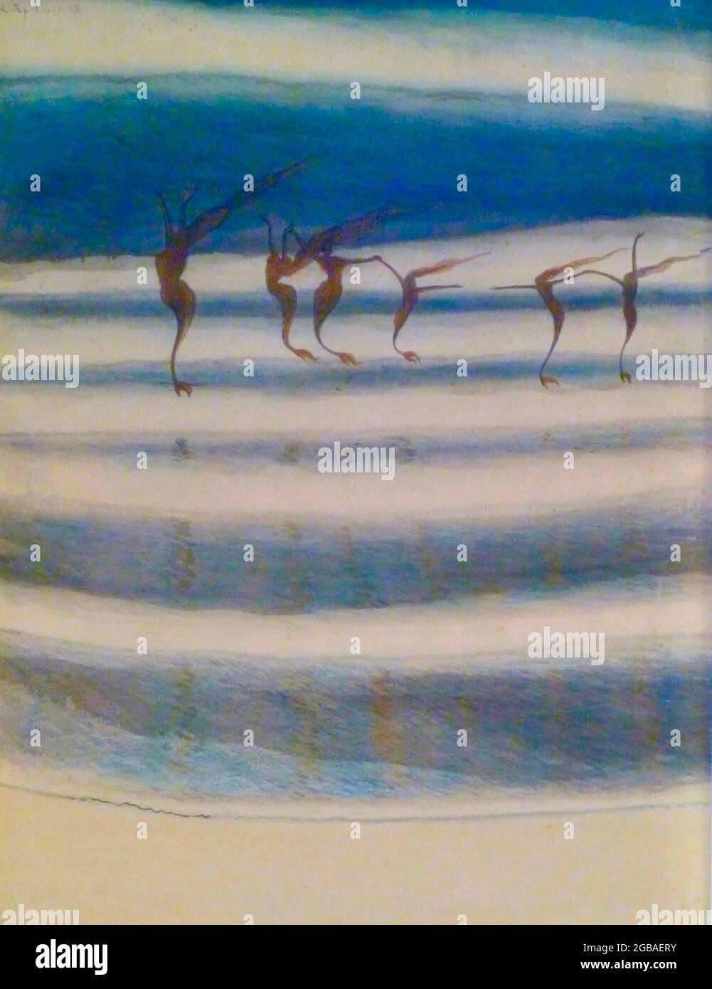 Léon Spilliaert opera intitolata De Zeemeerminnen - le Sirene - 1908 Foto Stock