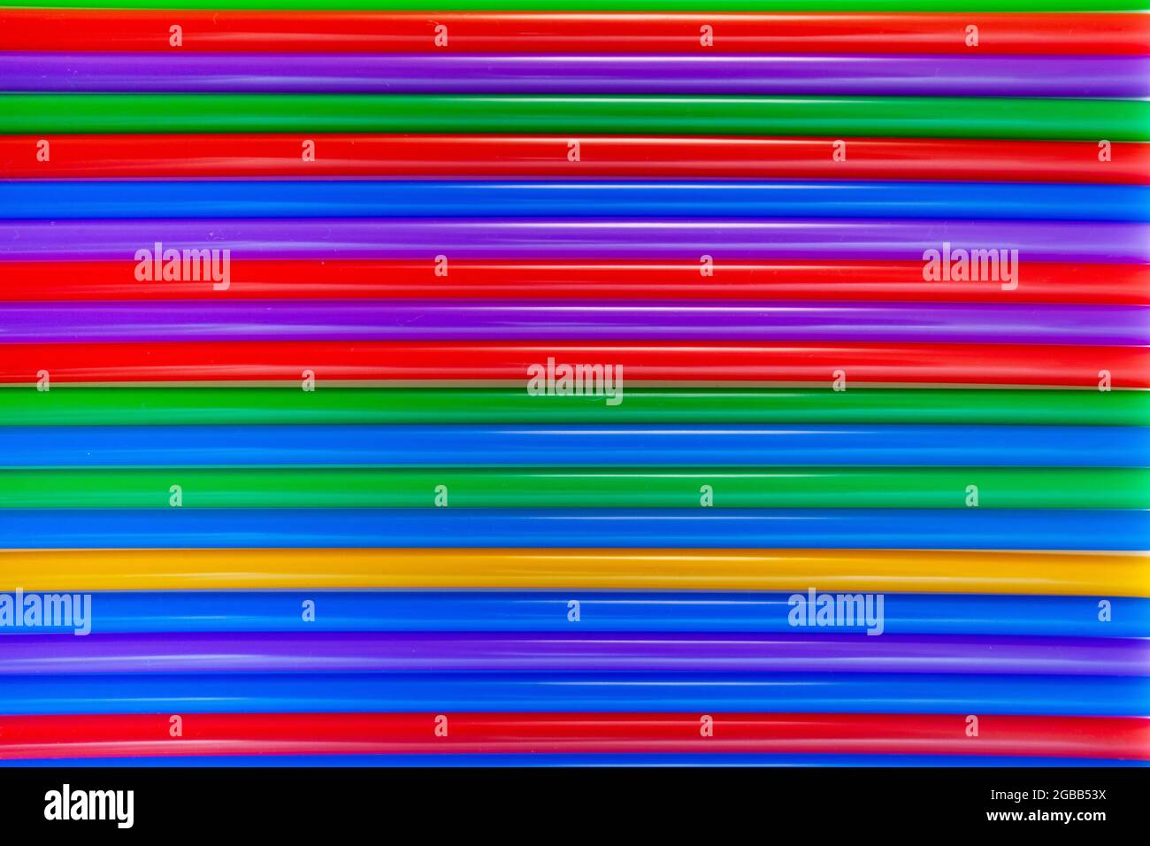 struttura di tubetti da cocktail multicolore Foto Stock