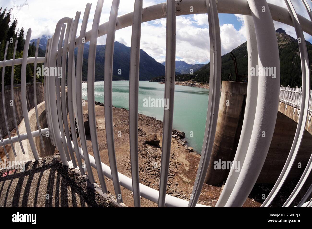 Lago di Ceresole reale, in Piemonte Foto Stock