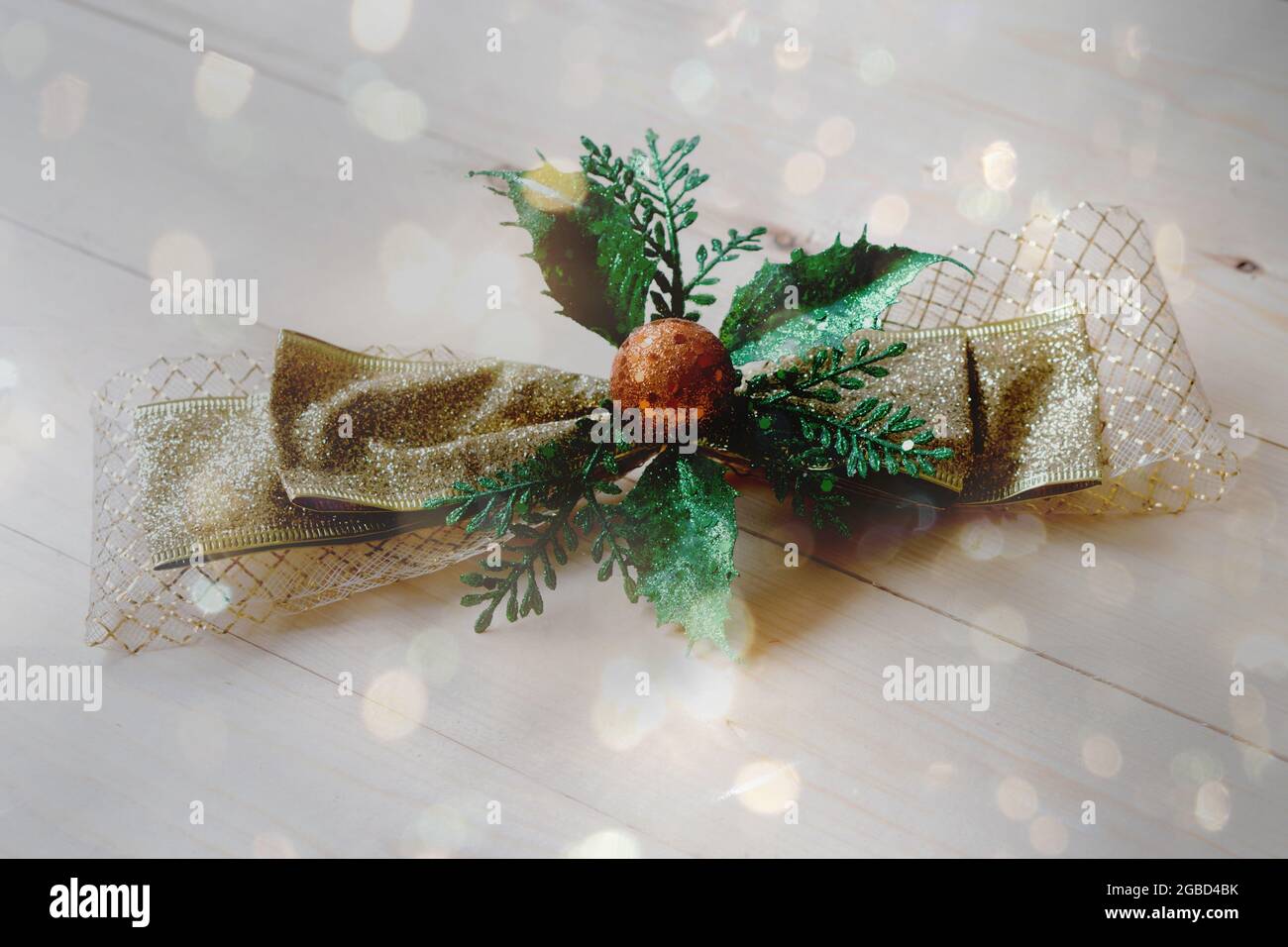 Il nastro di Natale è bello Foto Stock