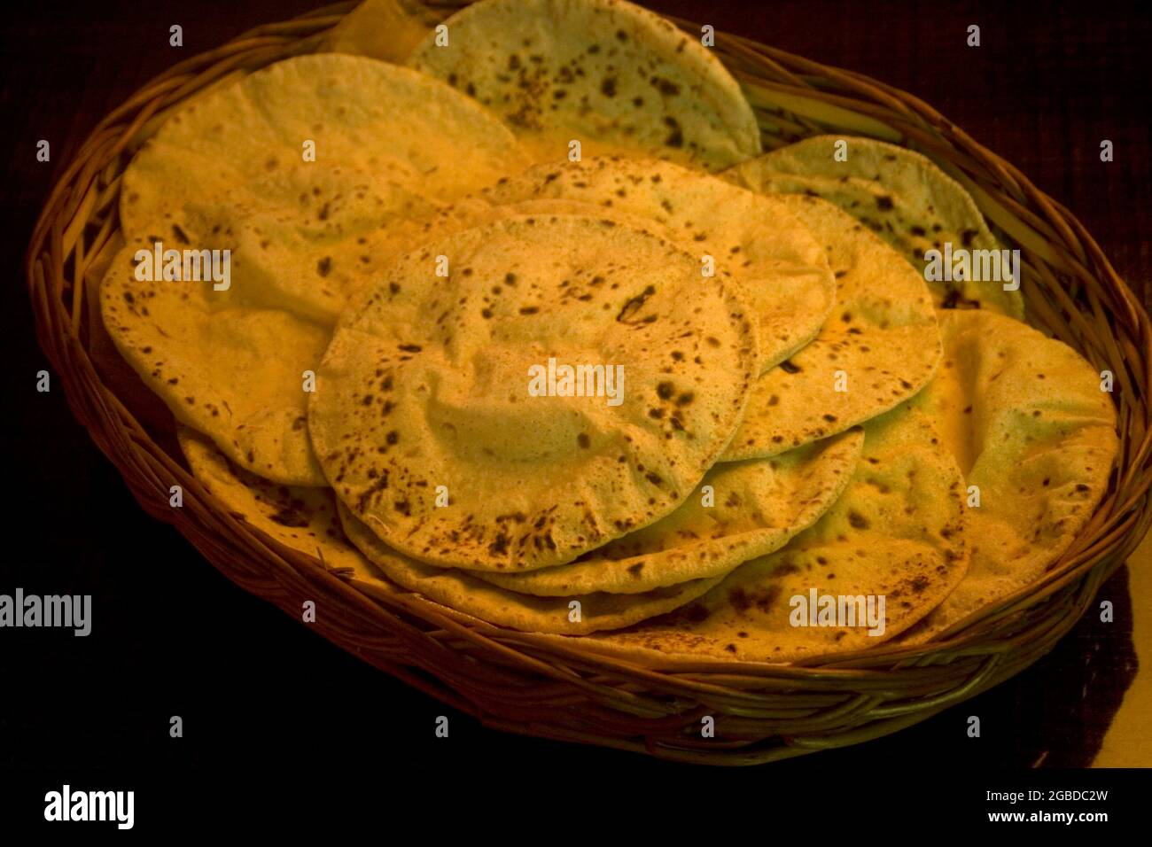 roti indiani, roti di pane Foto Stock