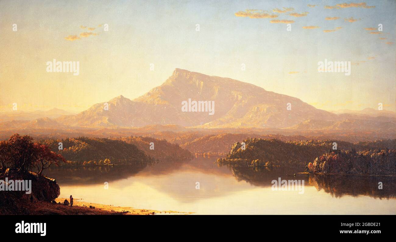 The Wilderness di Sanford Robinson Gifford (1823-1880) , olio su tela, 1860 Foto Stock