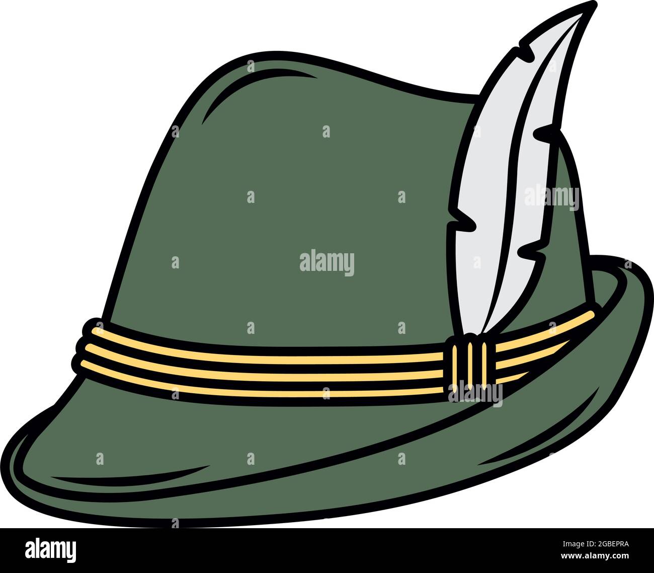 Icona cappello alpino su sfondo bianco Immagine e Vettoriale - Alamy