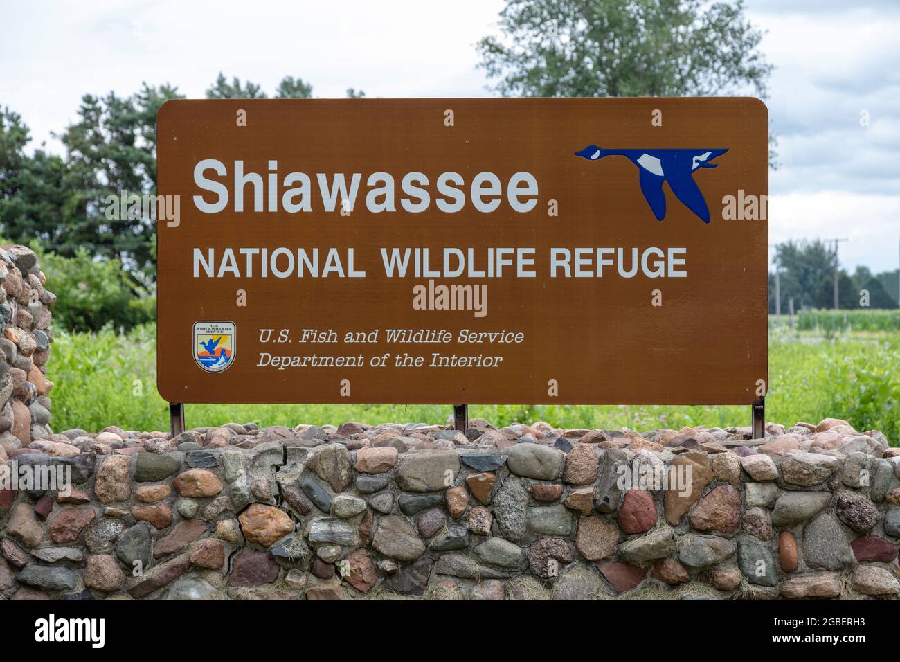Shiawassee Flats National Wildlife Refuge, estate, contea di Saginaw, Michigan, Stati Uniti, Di James D Coppinger/Dembinsky Photo Assoc Foto Stock