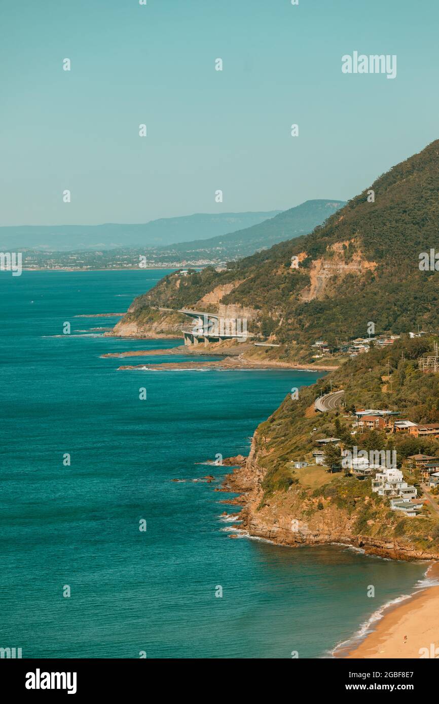 Wollongong Sea Cliff Bridge, NSW, Australia. Foto Stock